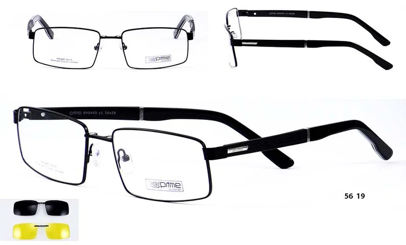 Ramă de ochelari RP 0440 c1 Prime neagră, vedere frontală