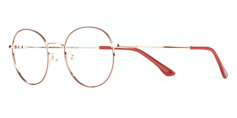 Ramă de ochelari TYM 1327 c1 Moonlight pentru femei, claret și auriu, vedere frontală