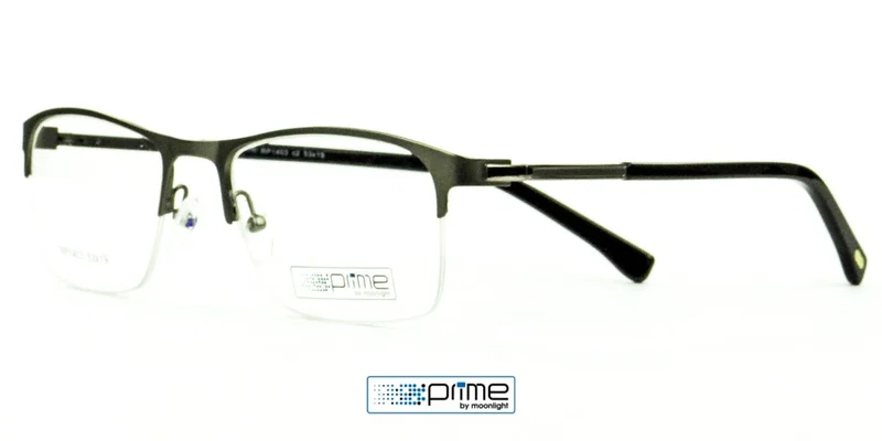 Rama RP 1403 c2 Prime metalică, design half rim, gunmetal și argintiu
