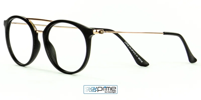 Rame clip-on XP 1412 c1 Prime pentru bărbați, negru și auriu