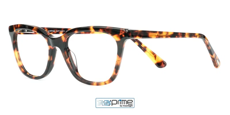 Rama de ochelari MP 2403 c1 Prime în culorile negru și maro, vedere frontală