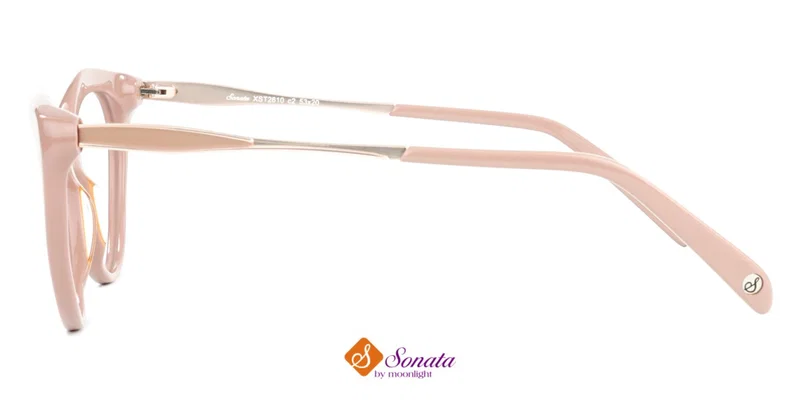 Detaliu ramă de vedere XST 2610 c2 Sonata în nuanțe auriu și roz