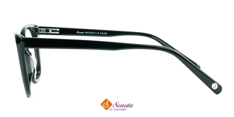 Detaliu rame de vedere negre MST 2613 c3 Sonata