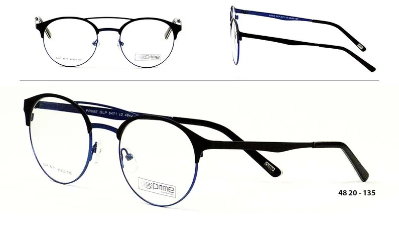 Ramă de ochelari GLP 8471 c2 Prime pentru bărbați, metalică, albastră