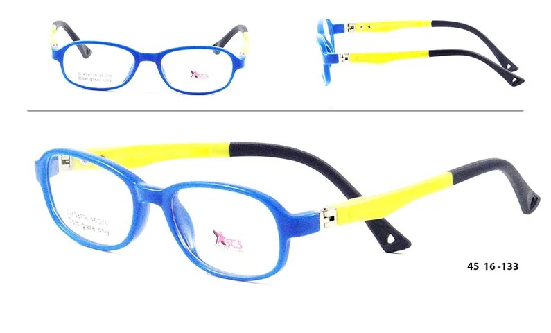 Ramă de ochelari pentru copii D XS 8776 c5 Success albastru și galben