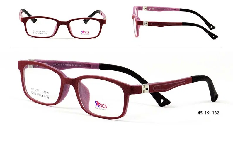 Ramă de ochelari copii H XS 8792 c6 Success în nuanțe claret și roz