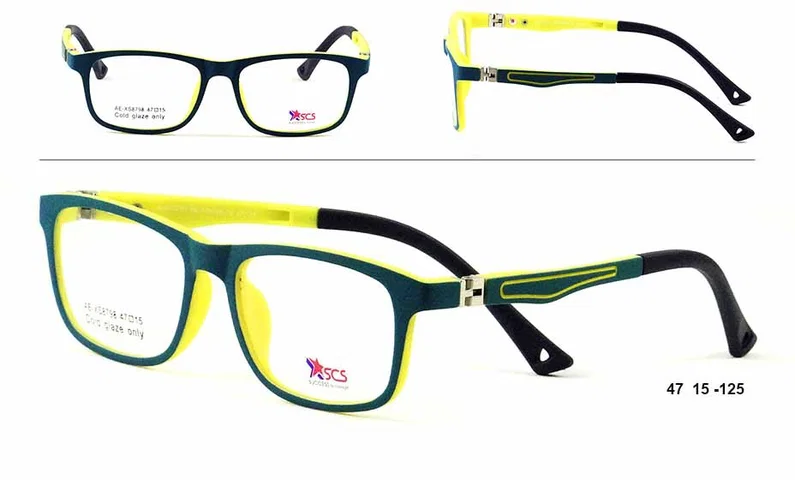Ramă de ochelari pentru copii AE XS 8798 c9 Success, albastru și galben