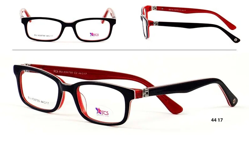 Ramă de ochelari pentru copii BU XS 8799 c2 Success, claret și albastru marin