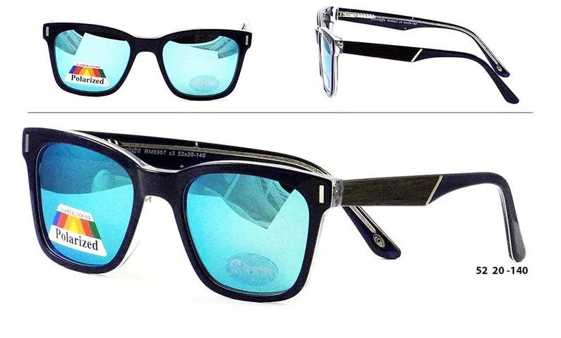 Ochelari de soare pentru bărbați RM 8907c3 Moonlight, ramă neagră