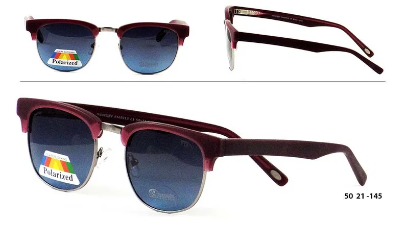 Ochelari de soare bărbătești RM 8913c3 Moonlight roșii