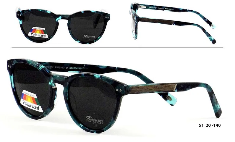 Ochelari de soare pentru femei RM 8917c1 Moonlight, ramă albastră