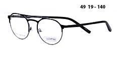 Detaliu ramă de ochelari YP 9430 c1 Prime în culorile negru și argintiu
