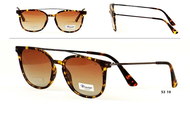 Ramă de ochelari de soare Moonlight GLM 9923 c3 în nuanțe maro și auriu