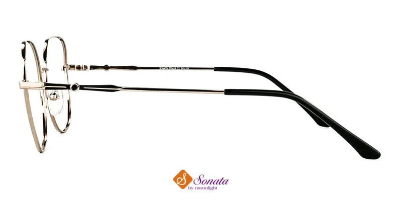 Detaliu ramă Sonata ST 0018 c3 în combinație negru-auriu