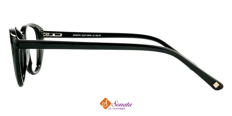 Detaliu rame de ochelari GLST 2645 c2 Sonata, culoare neagră