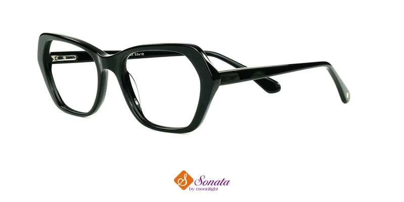 Rame de ochelari negre TWST 2655 c3 Sonata, vedere laterală