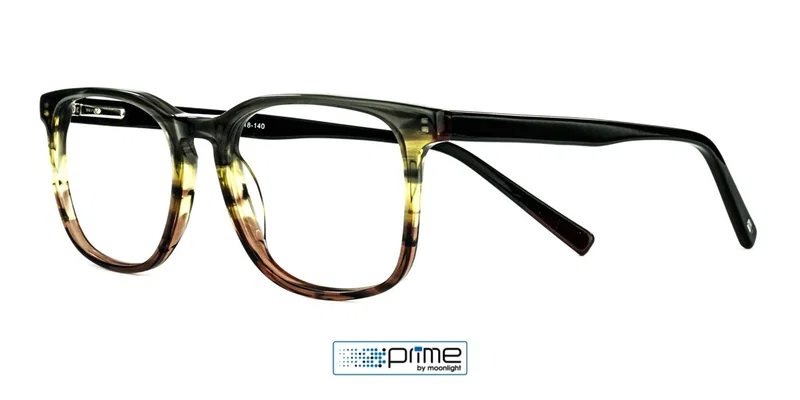 Ramă de ochelari XP 2440 c2 Prime în culori maro și verde, vedere frontală