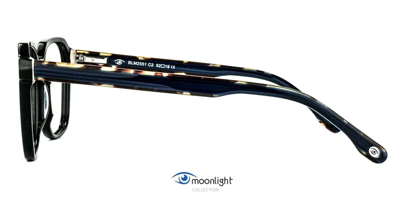 Detaliu rame BLM 2551 c2 Moonlight în culorile negru și bleumarin