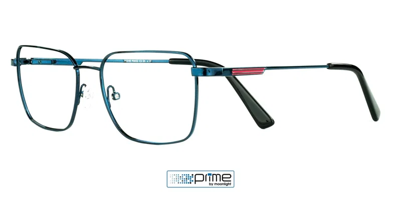 Ramă de ochelari P 0032 c3 Prime pentru bărbați, metalică, albastru și roșu