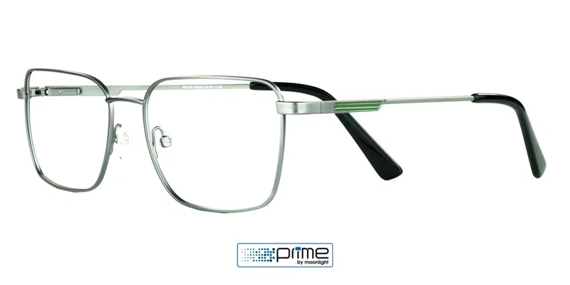 Ramă de vedere P 0032 c4 Prime verde și argintiu, vedere frontală