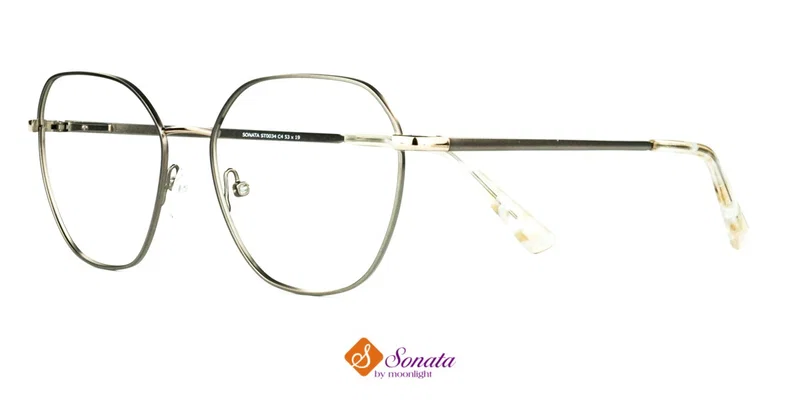 Rame de ochelari ST 0034 c4 Sonata, vedere frontală, auriu și gunmetal