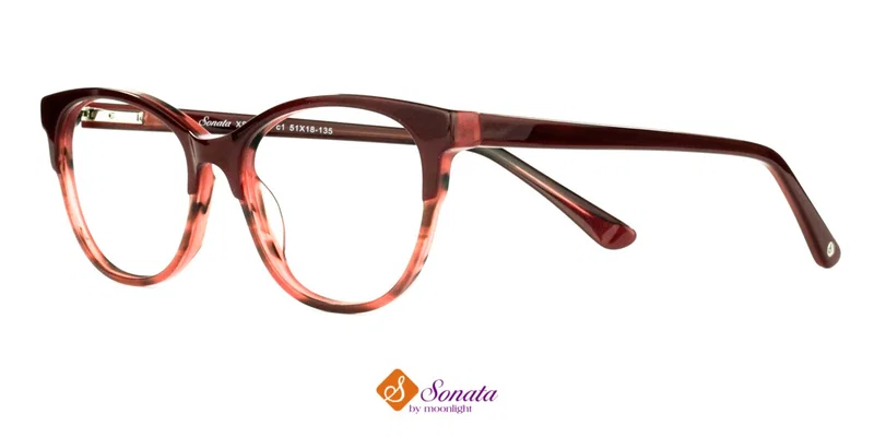 Rama de vedere XST 2801 c1 Sonata pentru femei, culoare claret, vedere frontală