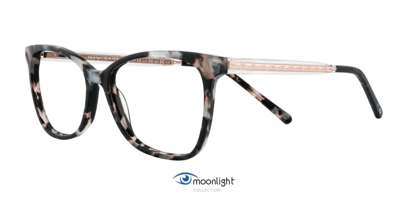 Rame de ochelari GLM 2570 c1 Moonlight, maro și auriu, vedere frontală
