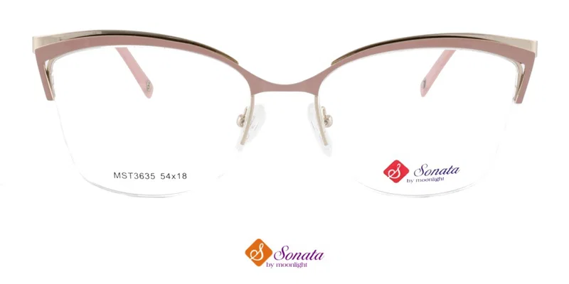 MST 3635 c3 Sonata vedere frontală, ramă half-rim pentru femei
