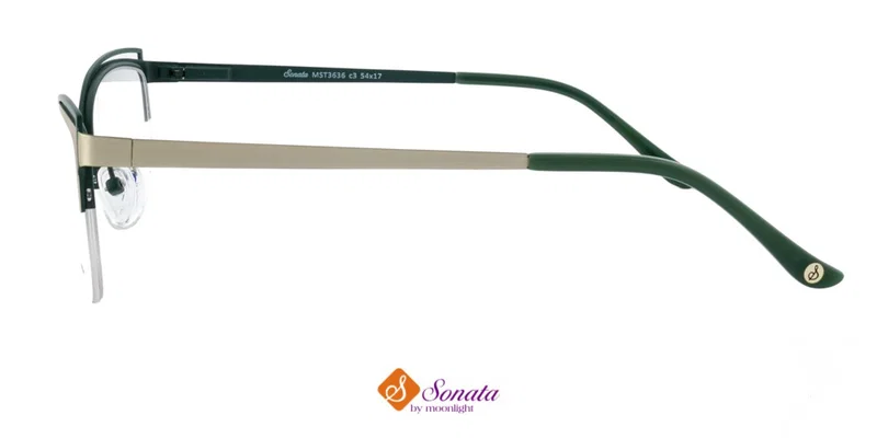 Ramă BIST 3636 c3 Sonata pentru femei, combinație auriu-verde