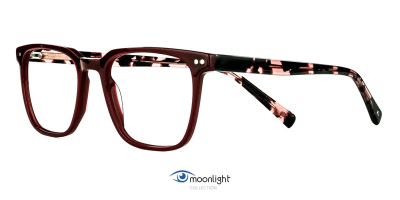 Rame de vedere GLM 2556 c1 Moonlight, culoare claret, vedere frontală