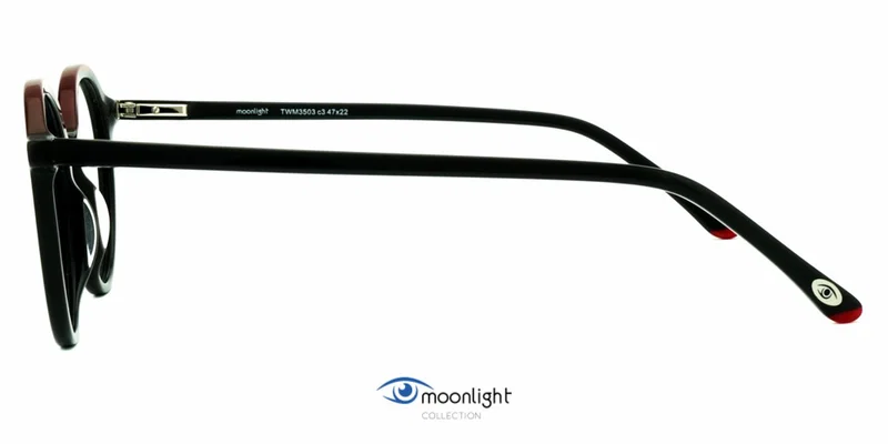 Model TWM 3503 c3 Moonlight din plastic, culoare negru bordo
