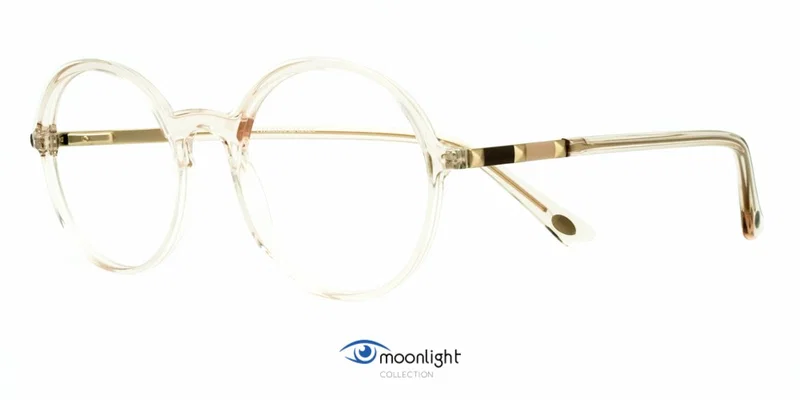Ramă de ochelari TWM 3505 c3 Moonlight, auriu și transparent, vedere frontală