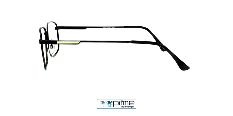 Detaliu ramă Prime P 0035 c3, combinație de culori negru și galben