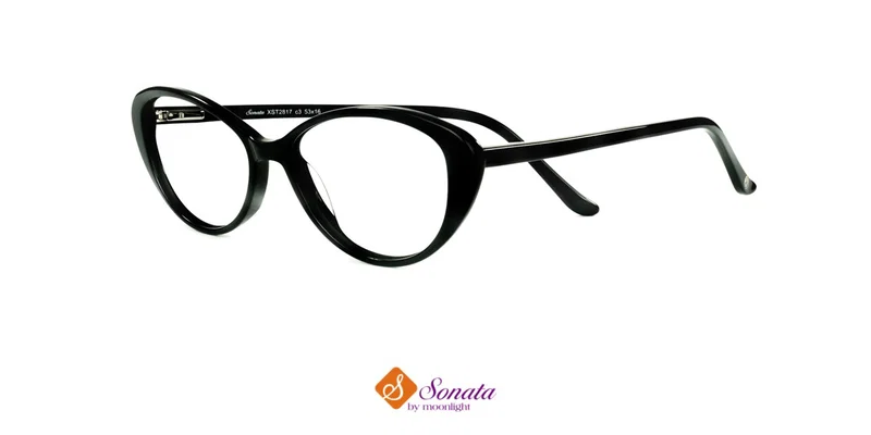Rame de ochelari XST 2817 c3 Sonata negre, vedere frontală