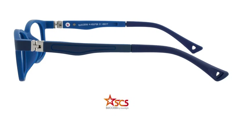 Detaliu ramă full rim H XS 3728 c1 Success în nuanțe de albastru și bleumarin