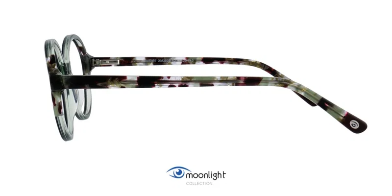 Detaliu rame ochelari XM 3509 c2 Moonlight în nuanțe maro-verde