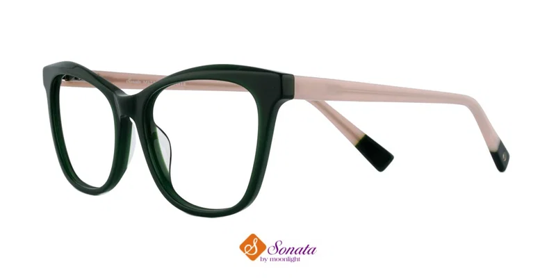 Ramă de ochelari MST 3648 c1 Sonata pentru femei, bej și verde