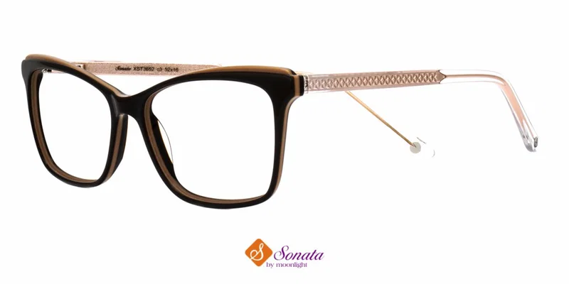 Ramă de ochelari XST 3652 c3 Sonata în culori bej și maro