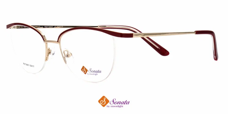 Rame RST 3657 c1 Sonata pentru femei, metalice, claret și auriu