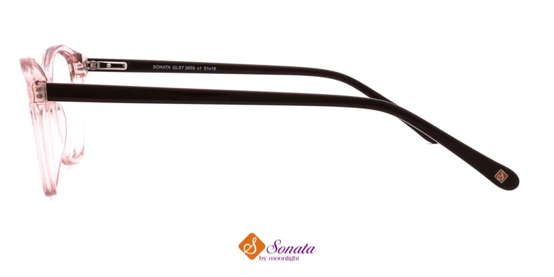 Detaliu ramă ochelari GLST 3659 c1 Sonata roz