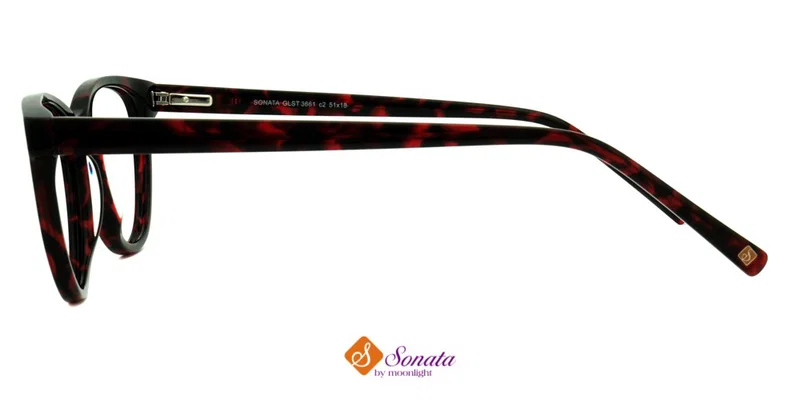 Detaliu rame de ochelari GLST 3661 c2 Sonata, culoare bordo