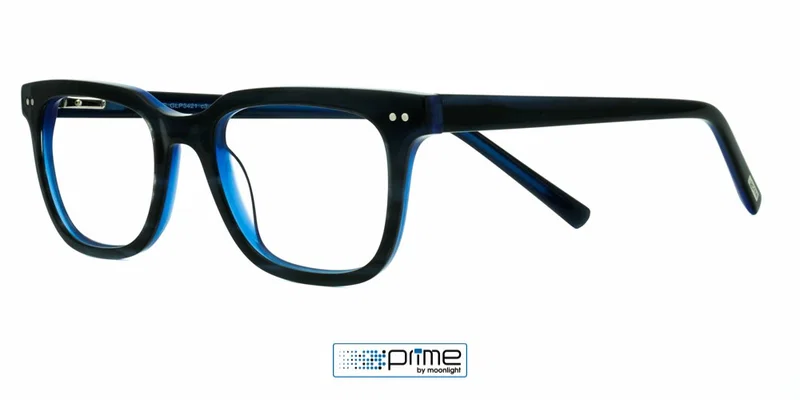 Ramă de ochelari pentru bărbați GLP 3421 c3 Prime, bleumarin, vedere frontală