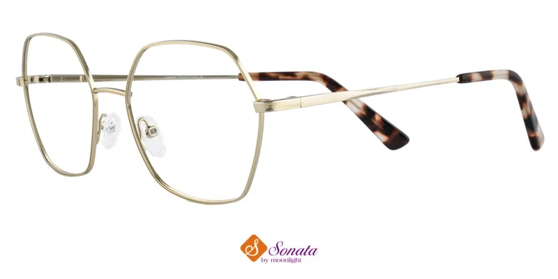 Ramă de ochelari ST 0040 c1 Sonata aurie, vedere frontală