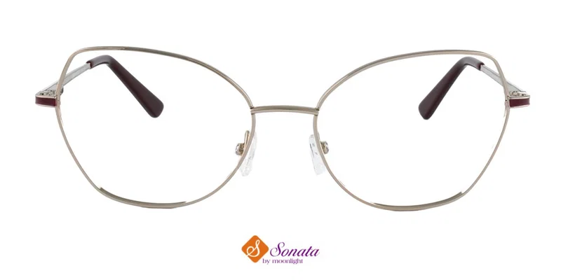Ramă completă metalică Sonata ST 0038 c3 în nuanțe maro și auriu