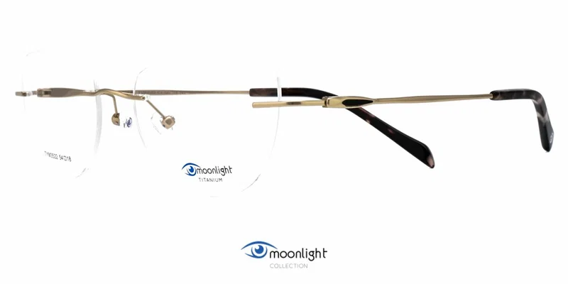 Ramă de ochelari TYM 3522 c1 Moonlight negru și auriu, vedere frontală