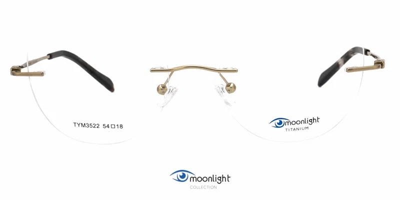 TYM 3522 c1 Moonlight, ramă de ochelari pentru femei din titan