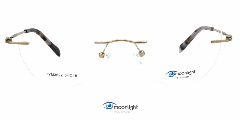 Rama de ochelari pentru femei TYM 3522 c2 Moonlight – detaliu lateral
