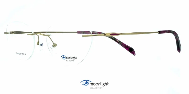 Ramă de ochelari TYM 3525 c1 Moonlight pentru femei, claret și auriu