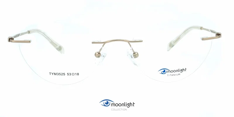 Rama TYM 3525 c2 Moonlight pentru femei, realizată din titan