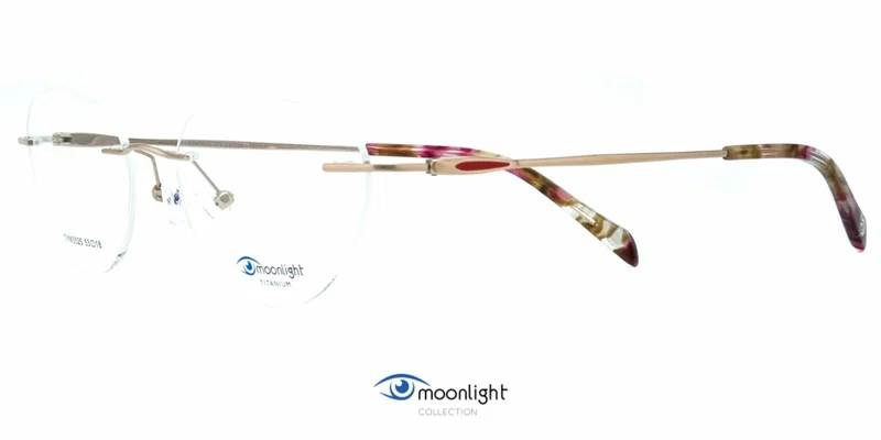 Rame de ochelari pentru femei TYM 3525 c3 Moonlight, auriu și roșu, vedere frontală